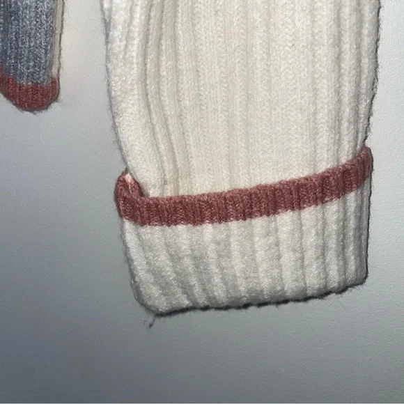 Rachel Zoe Academia Argyle Preppy Cardigan Sweater Size S Neutral Long Sleeve - Picture 7 of 12